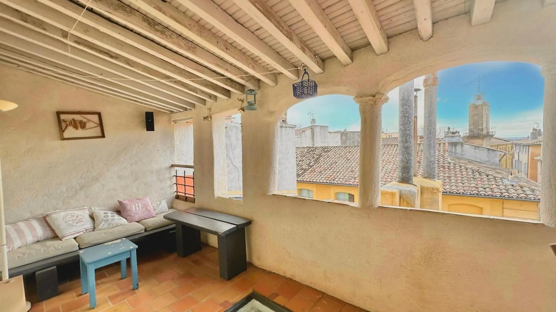 Toits Vieil Aix - Appartement De Charme Avec Terrasse D'Exception Centre Ville Historique Proche Cardeurs Et Mairie 普罗旺斯地区艾克斯